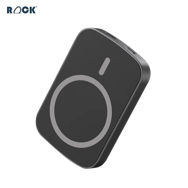 Rock 5000mAh MagSafe Wireless Power Bank with 15W Wireless Charging