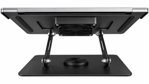 YL-906 Adjustable Laptop Stand with Dual Cooling Fans | Foldable Laptop Holder & Notebook Cooling Stand - Available at AfnoBazar Nepal