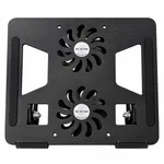 YL-906 Adjustable Laptop Stand with Dual Cooling Fans | Foldable Laptop Holder & Notebook Cooling Stand - Available at AfnoBazar Nepal