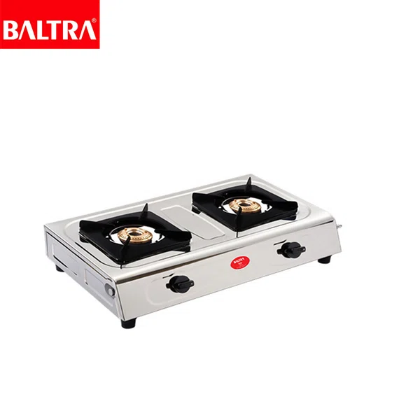 Baltra Ruby 2 Burner Stainless Steel Gas Stove (BGS 101) - Available at AfnoBazar Nepal