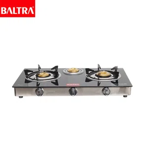 Baltra Grand Plus 3 Burner Glass Top Gas Stove (BGS 154) - Available at AfnoBazar Nepal