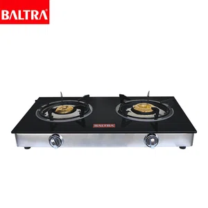 Baltra Grand Plus 2 Burner Glass Top Gas Stove Auto Ignition (BGS 153) - Available at AfnoBazar Nepal