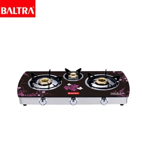 Baltra Premium Plus 3 Burner Glass Top Gas Stove (BGS 178) - Available at AfnoBazar Nepal