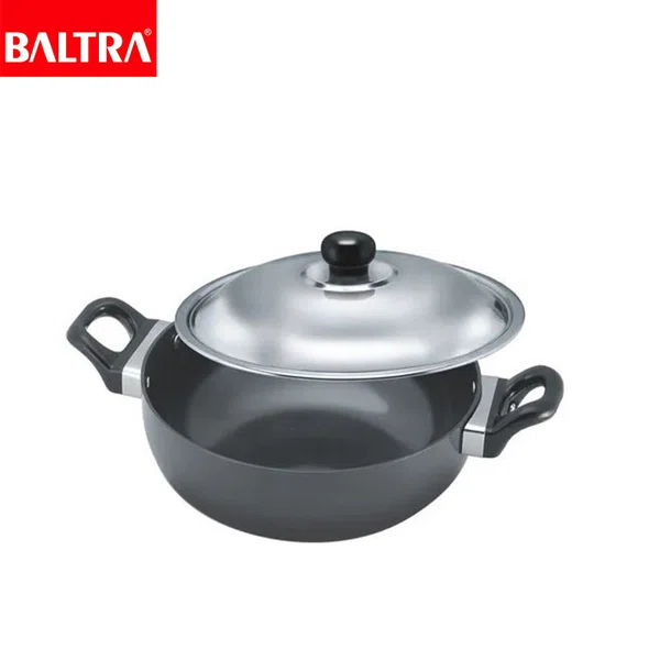 Baltra Megna Hard Anodised Induction Base Kadhai 30 cm (BHA F210MIB) - Available at AfnoBazar Nepal
