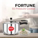 Baltra Fortune Stainless Steel Pressure Cooker 2 Litre Induction Base (BPC 201) - Available at AfnoBazar Nepal