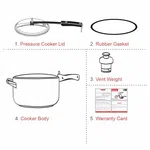Baltra Fortune Stainless Steel Pressure Cooker 5 Litre (BPC 203) - Available at AfnoBazar Nepal