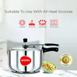 Baltra Fortune Stainless Steel Pressure Cooker 3 Litre Induction Base (BPC 202) - Available at AfnoBazar Nepal