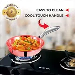 Baltra Triply Stainless Steel Deep Fry Pan 26 cm (BTP 213) - Available at AfnoBazar Nepal