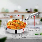 Baltra Triply Stainless Steel Deep Fry Pan 26 cm (BTP 213) - Available at AfnoBazar Nepal