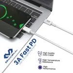 Miccell USB-C to Lightning Charging Cable - Available at AfnoBazar Nepal
