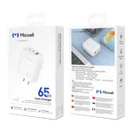Miccell 65W GaN 3-Port Fast Charger - Available at AfnoBazar Nepal