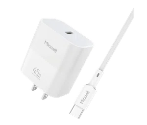 Miccell 45W GaN Charger Kit (USB-C to USB-C) - Available at AfnoBazar Nepal