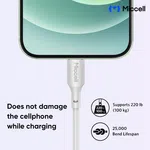 Miccell 30W USB-C to Lightning Braided Cable (1.2M) - Available at AfnoBazar Nepal