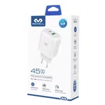 Miccell 45W GaN Charger (USB-A + USB-C) - Available at AfnoBazar Nepal