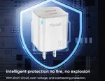 Miccell 30W Dual-Port Charger Kit with USB-C to Lightning Cable - Available at AfnoBazar Nepal