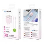 Miccell 30W Dual-Port Charger Kit with USB-C to Lightning Cable - Available at AfnoBazar Nepal