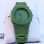 Arabic Numeral Dial Analog Watch with Fiber Strap image 7