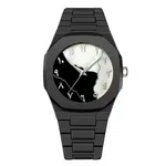 Arabic Numeral Dial Analog Watch with Fiber Strap image 9