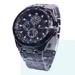 IK Collection Men's Big Dial Full Black Metal Chain Watch - Available at AfnoBazar Nepal