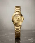 Women's Stainless Steel Quartz Watch with Folding Clasp, 30M Water Resistant - Available at AfnoBazar Nepal