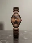 Women's Stainless Steel Quartz Watch with Folding Clasp, 30M Water Resistant image 6