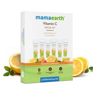 Mamaearth Vitamin C Facial Kit with Vitamin C & Turmeric for Skin Illumination - 60g