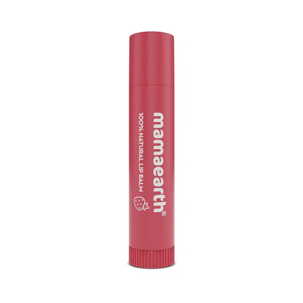 Mamaearth Nourishing Tinted 100% Natural Lip Balm with Vitamin E & Strawberry - 4g