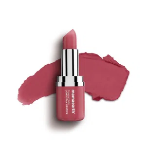 Mamaearth Creamy Matte Long Stay Lipstick with Murumuru Butter & Vitamin E - 4.2g | Pink Rose