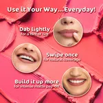 Mamaearth Creamy Matte Long Stay Lipstick with Murumuru Butter & Vitamin E - 4.2g | Ruby Crush image 5