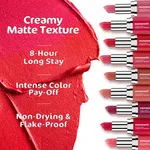Mamaearth Creamy Matte Long Stay Lipstick with Murumuru Butter & Vitamin E - 4.2g | Hibiscus Nude - Available at AfnoBazar Nepal