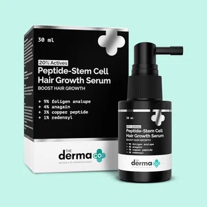 The Derma Co 20% Actives Peptide-Stem Cell Hair Growth Serum with Foligen Analupe & Anagain - 30ml - Available at AfnoBazar Nepal