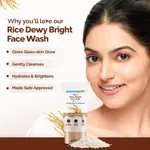 Mamaearth Rice Dewy Bright Face Wash with Rice Water & Niacinamide for Glass Skin - 150ml - Available at AfnoBazar Nepal