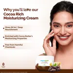Mamaearth Cocoa Rich Moisturizer with Cocoa Butter & Vitamin E for Deep Nourishment - 200g - Available at AfnoBazar Nepal