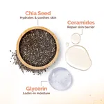 Mamaearth Chia Oil-Free Face Wash with Chia Seed & Ceramides for Hydrated Glow - 100ml - Available at AfnoBazar Nepal