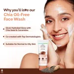 Mamaearth Chia Oil-Free Face Wash with Chia Seed & Ceramides for Hydrated Glow - 100ml - Available at AfnoBazar Nepal