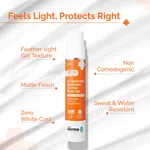 The Derma Co 1% Hyaluronic Sunscreen Oil-Free Matte Gel SPF 50 PA++++ for Oily & Acne-Prone Skin - 50g - Available at AfnoBazar Nepal