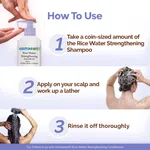 Mamaearth Rice Water Strengthening Shampoo with Rice Water & Keratin for Damage Repair - 400ml - Available at AfnoBazar Nepal