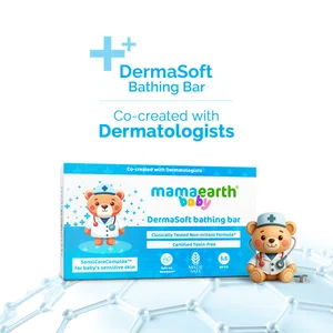 Mamaearth Baby DermaSoft Bathing Bar for Sensitive Skin - 75g - Available at AfnoBazar Nepal