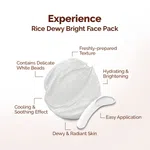 Mamaearth Rice Dewy Bright Face Pack with Rice Water & Niacinamide for Glass Skin - 200g - Available at AfnoBazar Nepal