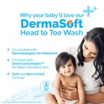 Mamaearth Baby DermaSoft Head to Toe Wash for Baby's Sensitive Skin - 250ml - Available at AfnoBazar Nepal