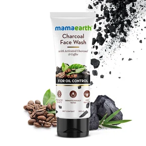 Mamaearth Charcoal Face Wash with Activated Charcoal & Coffee for Oil Control - 100ml - Available at AfnoBazar Nepal