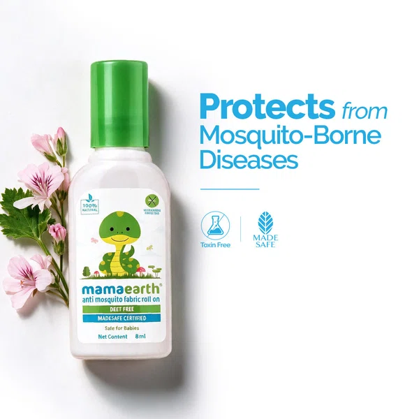 Mamaearth Anti Mosquito Fabric Roll On - 8ml - Available at AfnoBazar Nepal