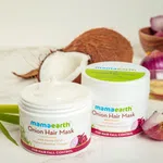 Mamaearth Onion Hair Mask with Onion Oil & Organic Bamboo Vinegar for Hair Fall Control - 200ml - Available at AfnoBazar Nepal