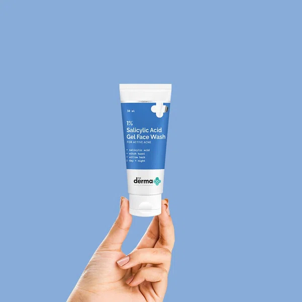 The Derma Co 1% Salicylic Acid Gel Face Wash - 30ml - Available at AfnoBazar Nepal