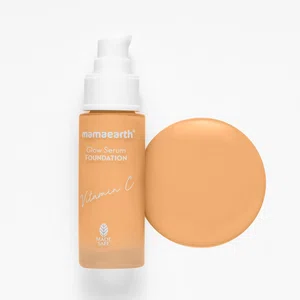 Mamaearth Glow Serum Foundation with Vitamin C & Turmeric - 30ml | Nude Glow - Available at AfnoBazar Nepal