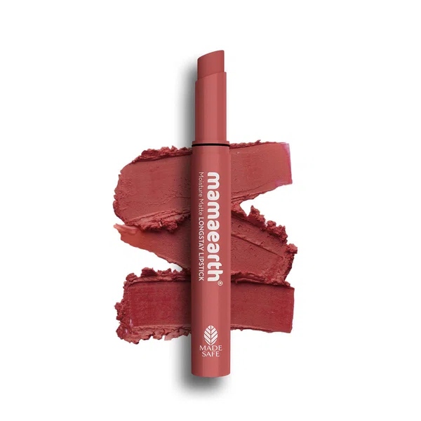 Mamaearth Moisture Matte Long Stay Lipstick - 2g | Carnation Nude - Available at AfnoBazar Nepal