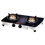 Baltra Crystal 2 Burner Glass Top Gas Stove Auto Ignition (BGS 106) image 1