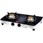 Baltra Crystal 2 Burner Glass Top Gas Stove Auto Ignition (BGS 106) image 2