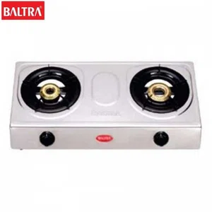Baltra Silk 2 Burner Stainless Steel Gas Stove (BGS 129)