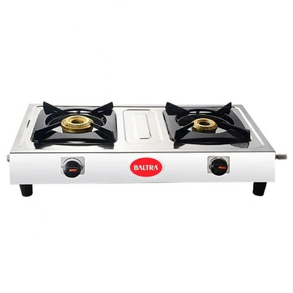 Baltra Bright 2 Burner Stainless Steel Gas Stove (BGS 138)
